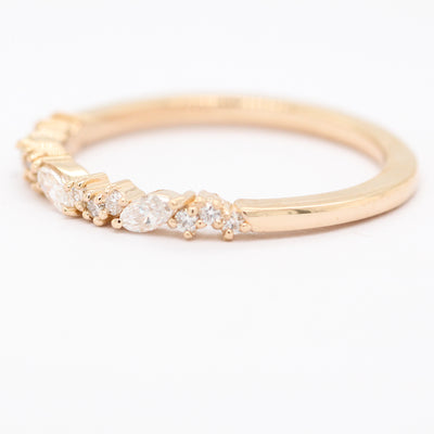 14KY .33 CTTW DIAMOND STACKABLE BAND, H-SI2