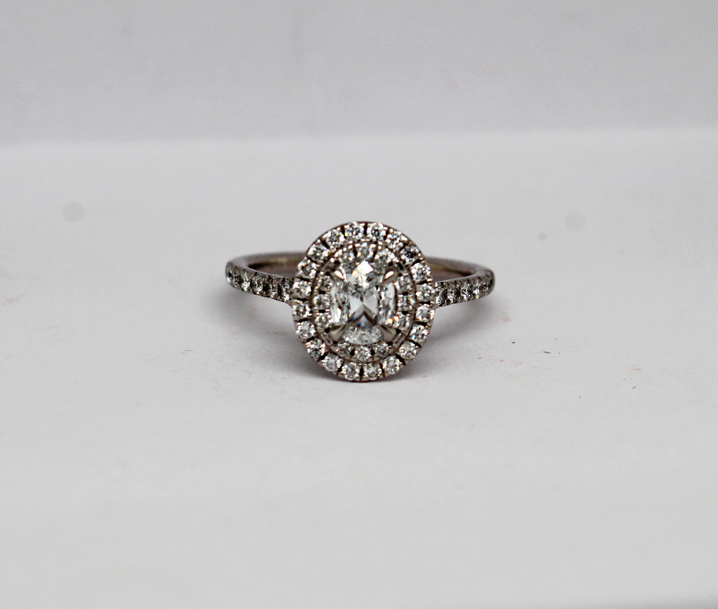 14KW 1.10 Cttw Diamond Engagement Ring