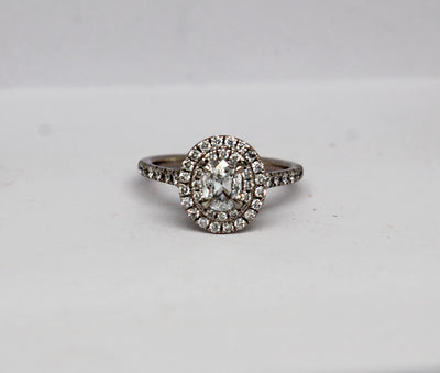 14KW 1.10 Cttw Diamond Engagement Ring