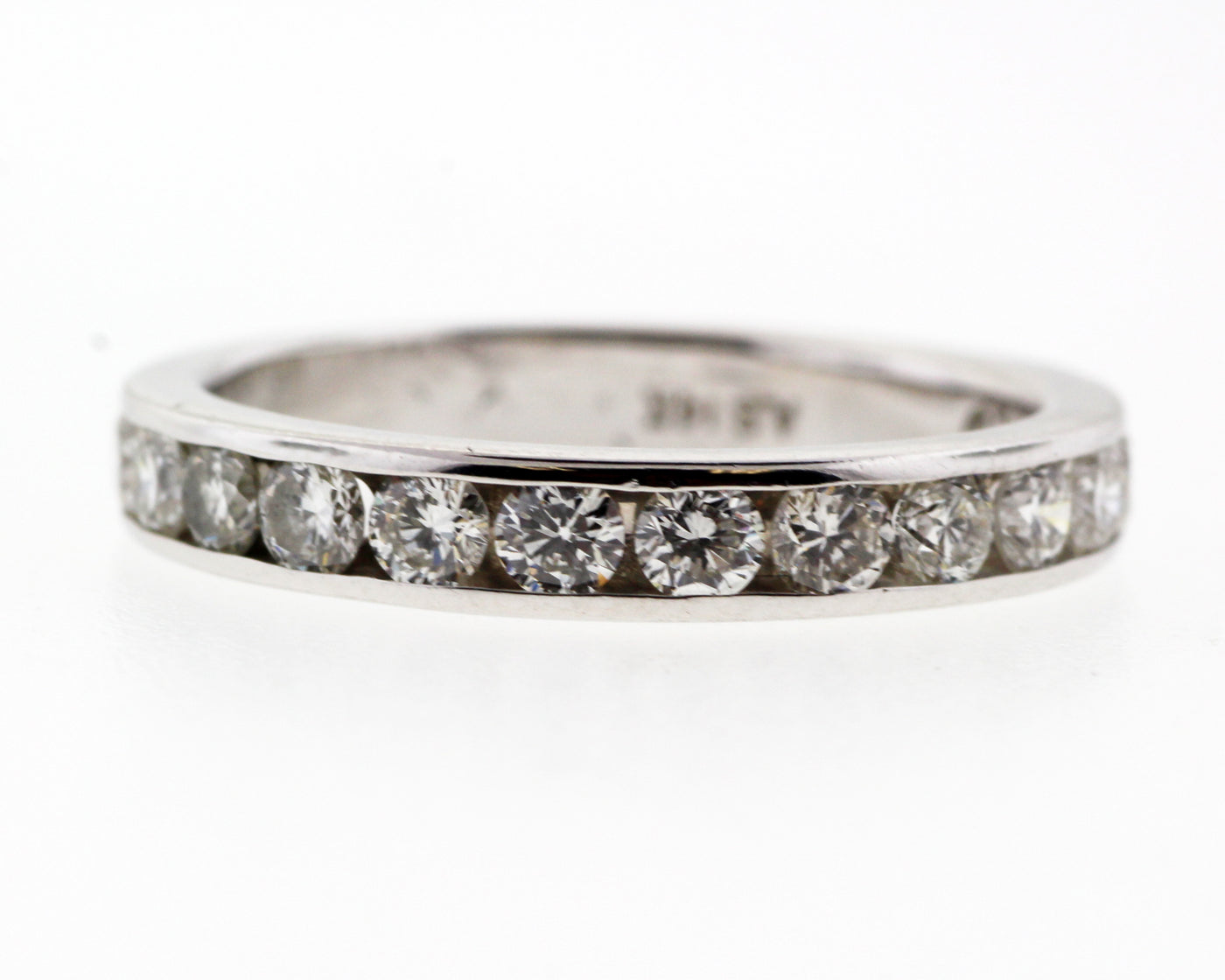 14KW 1.00CTTW DIAMOND WEDDING RING G-SI1