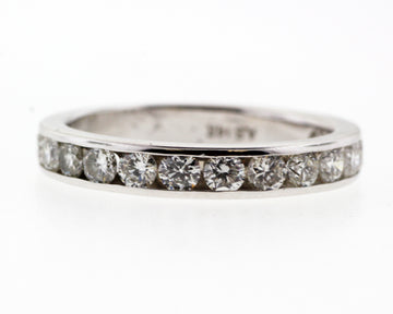 14KW 1.00CTTW DIAMOND WEDDING RING G-SI1