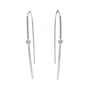18KW .14 Cttw Diamond Earrings