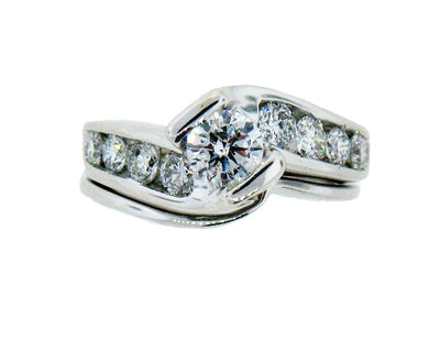 14KW 1.50TW DIA BRIDAL SET 1/2CT CTR H-SI2 image