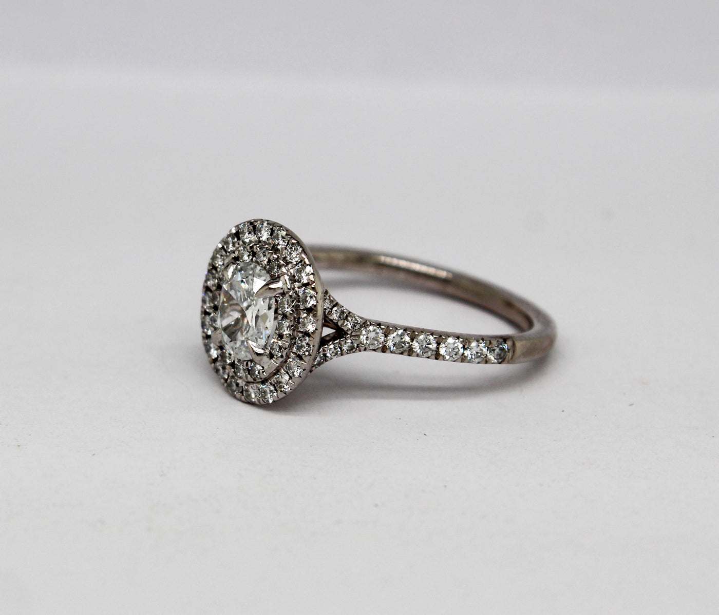 14KW 1.10 Cttw Diamond Engagement Ring