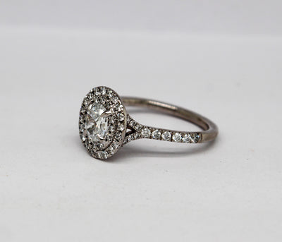 14KW 1.10 Cttw Diamond Engagement Ring
