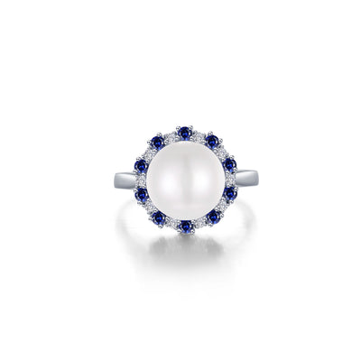 Cultured Freshwater Pearl Halo Ring