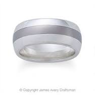 TITANIUM/SS 9MM JAMES AVERY GENTS RING SIZE 14