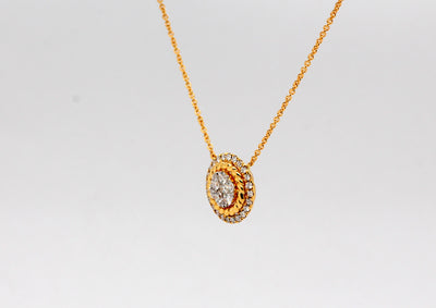 18KY .51 Cttw Diamond Necklace