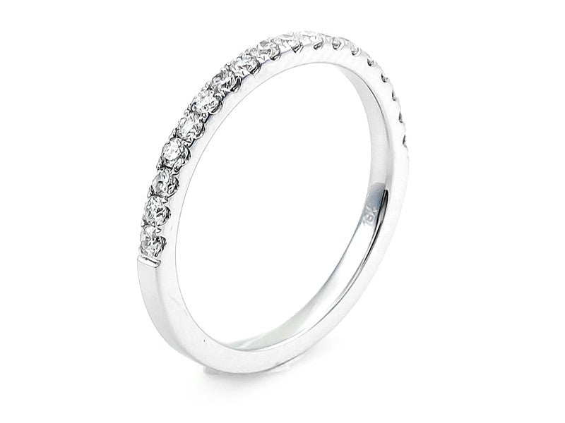 18KW .33 Cttw Pave Diamond Ring