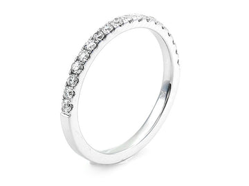 18KW .33 Cttw Pave Diamond Ring