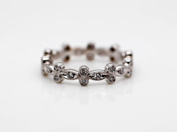 18KW .25 CTTW DIAMOND FASHION RING G-VS2