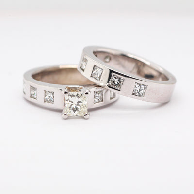 14KW 1.50CTTW DIAMOND ENGAGEMENT RING .75CT PC CTR J-SI2 N1412