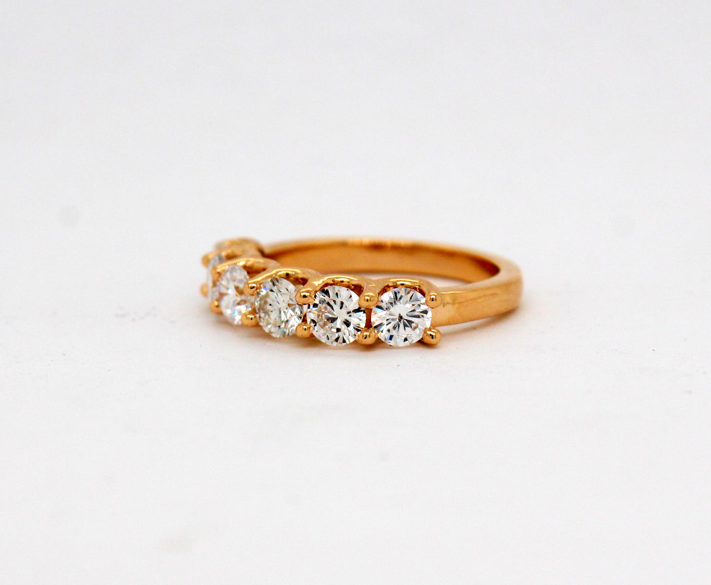 14KY 1.38 Cttw Diamond Shared Prong Ring