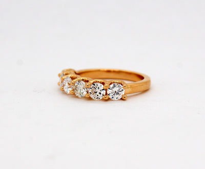 14KY 1.38 Cttw Diamond Shared Prong Ring