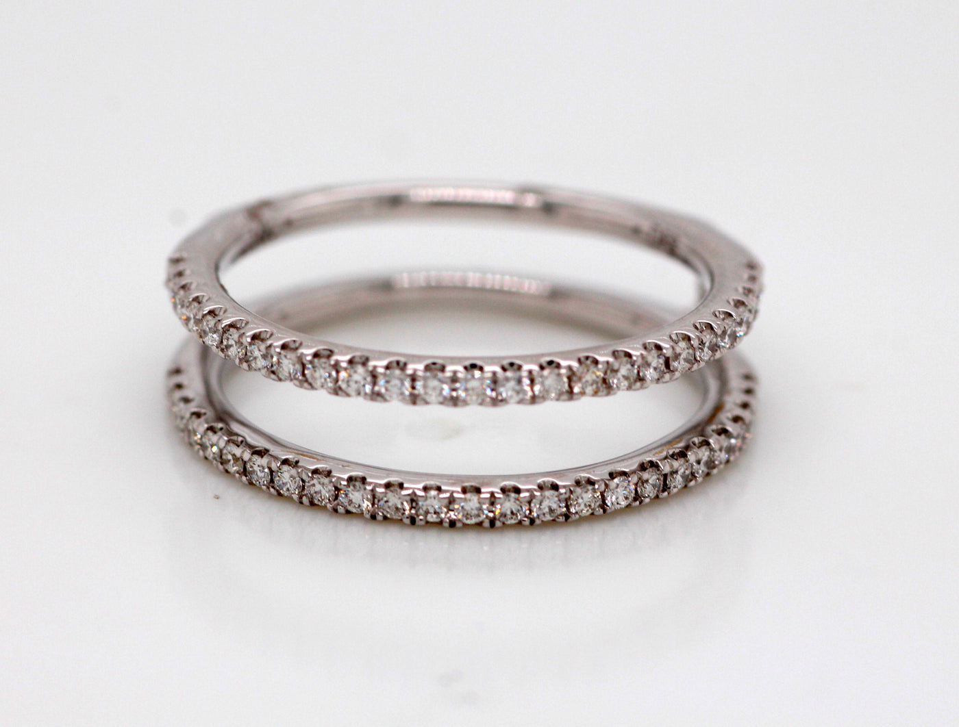 14KW .37 CTTW DIAMOND INSERT WEDDING BAND