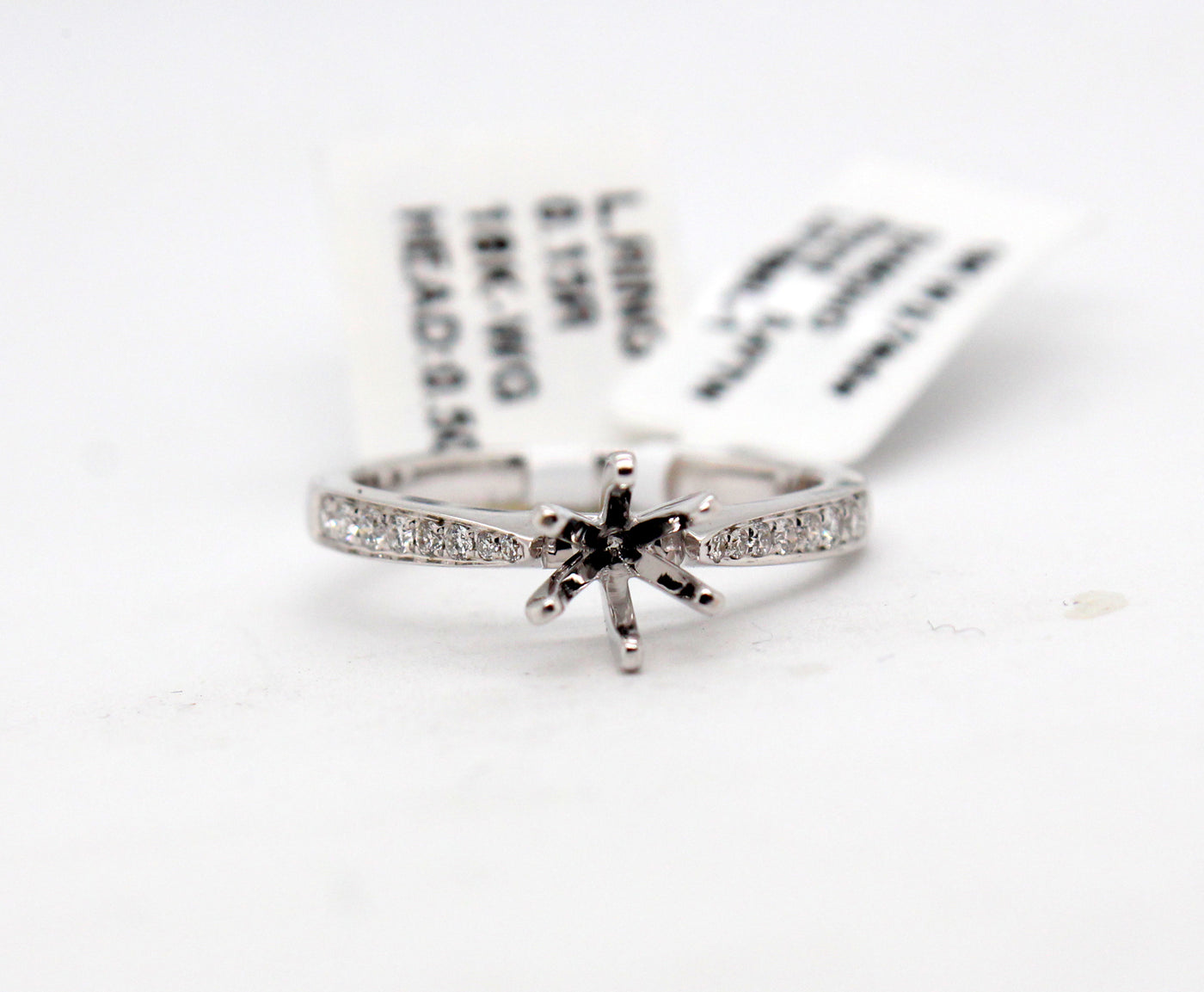 18KW .36 Cttw Sapphire and Diamond Ring