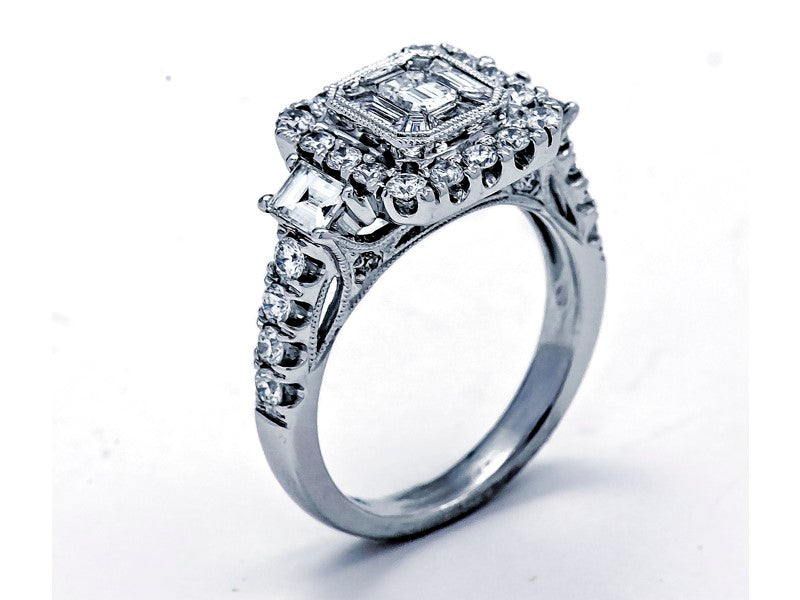 18KY 1.85 Cttw  Diamond Ring