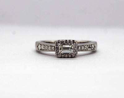 Estate 14KW .50 Cttw Diamond Engagement Ring