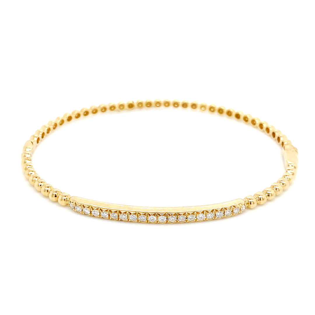 18KY Diamond Bangle Bracelet