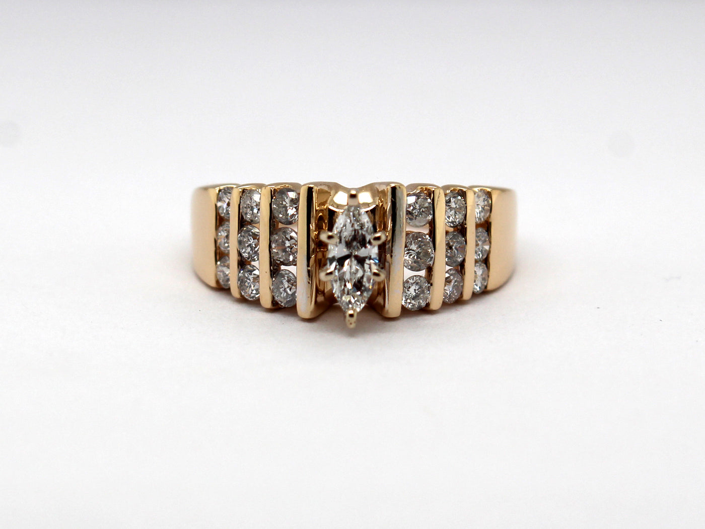 Estate 14KY .70 Cttw Diamond Engagement Ring