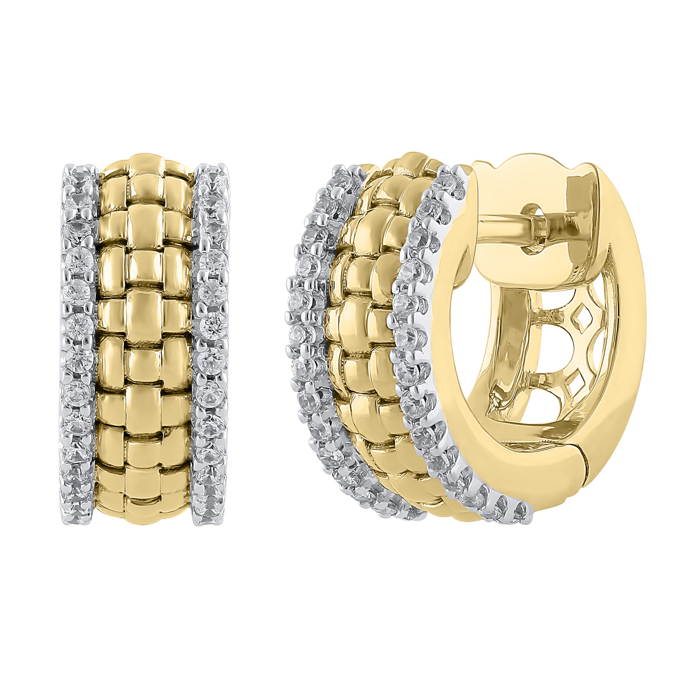 14KY .20 Cttw Diamond Fashion Earrings