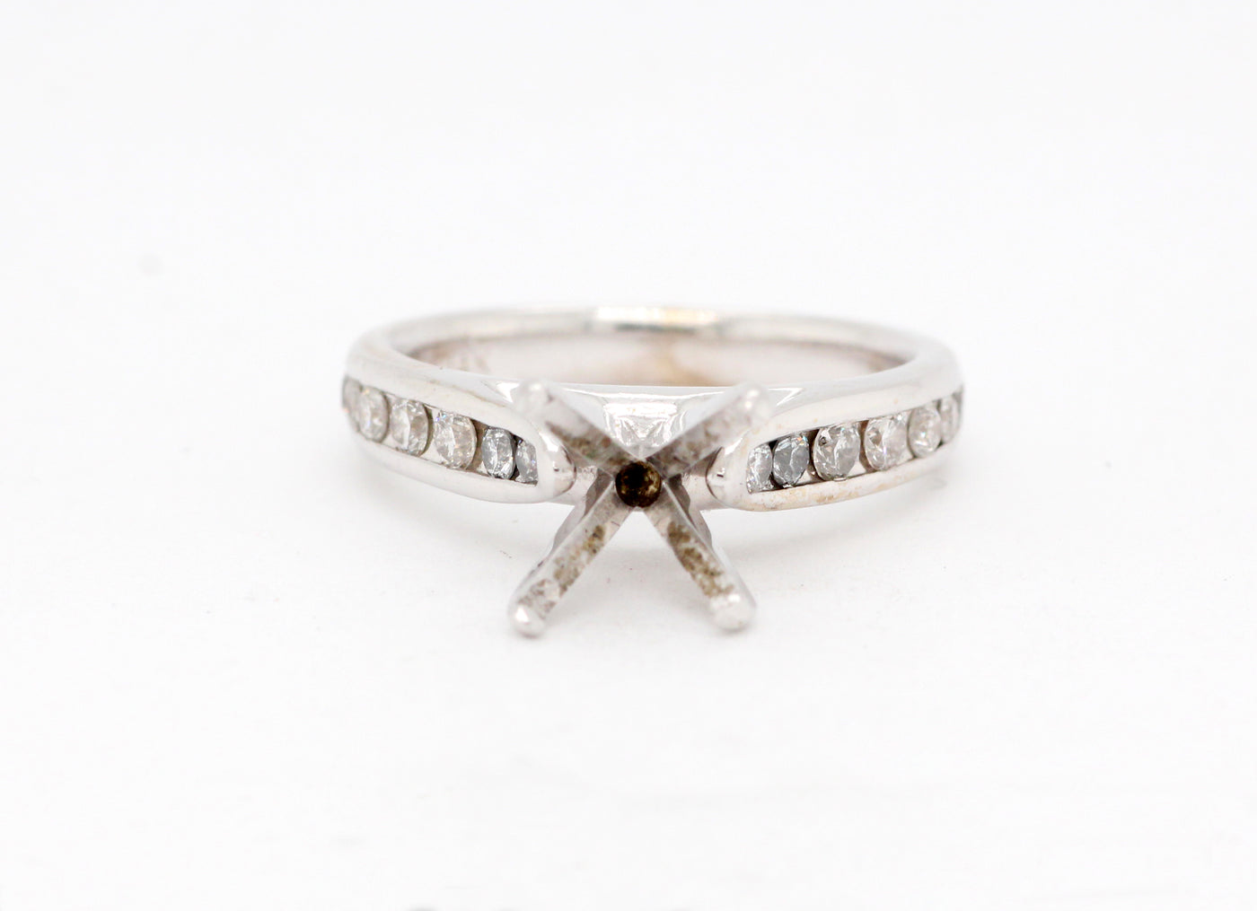 14KW .42 Cttw Diamond Semi Mount Ring