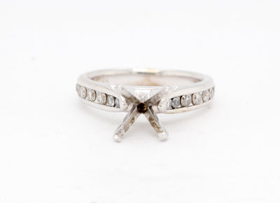 14KW .42 Cttw Diamond Semi Mount Ring