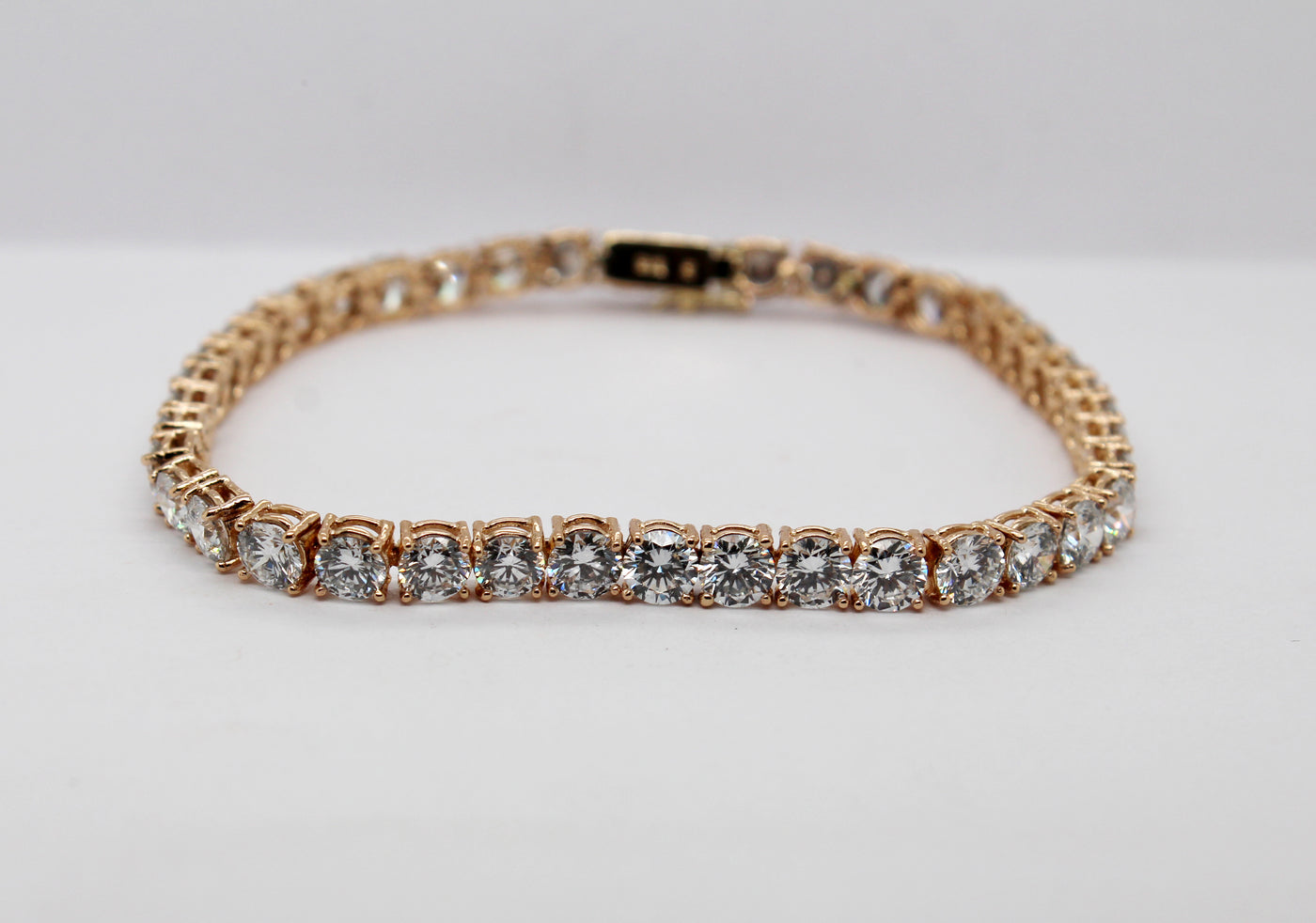 14KY 10.00 Cttw Diamond Tennis Bracelet F in Color and VS1 in Clarity