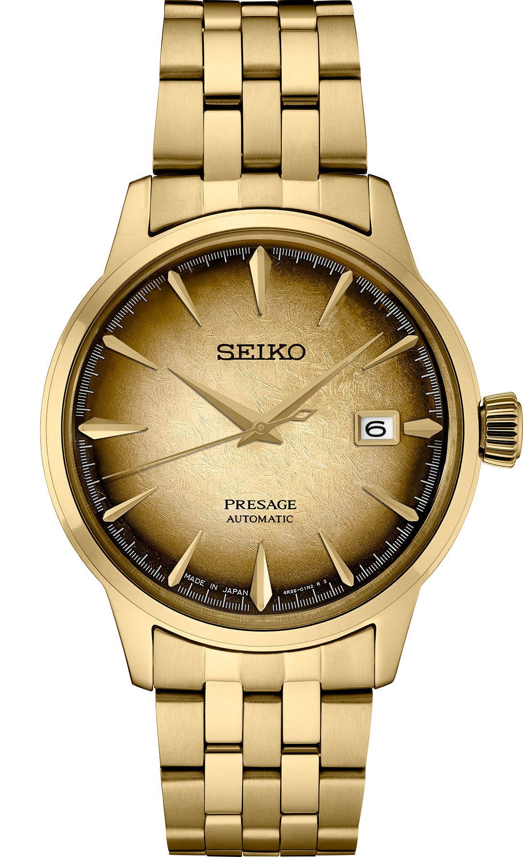 2024-25 秋冬新作  ハイブランドの Time Cocktail Presage Seiko Gts SGP Brown and Gold Automatic 時計