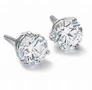14KW 2.37 Cttw Diamond Stud Earrings I in Color and VS1 in Clarity