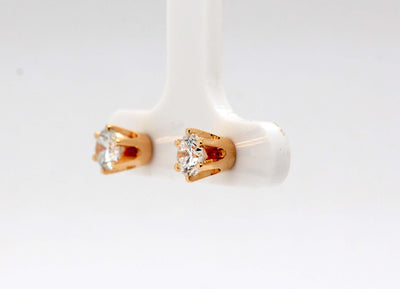 14KY 1.00 Cttw Diamond Stud Earrings image