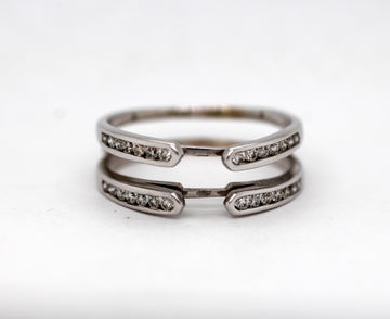 14KW .36 Cttw Diamond Ring Guard