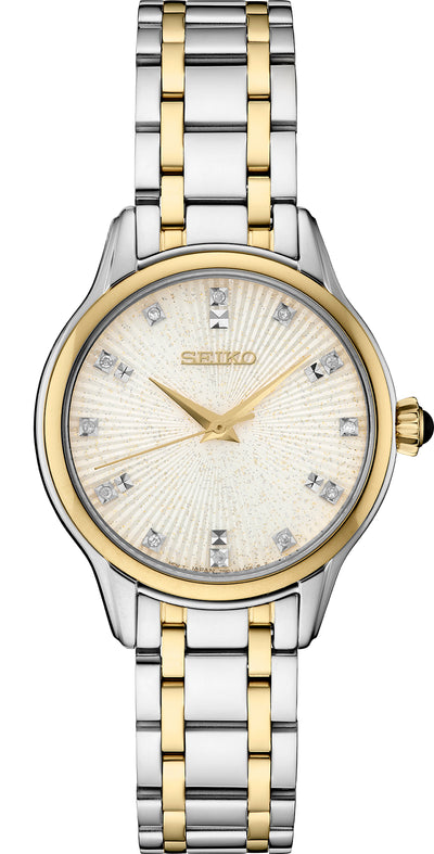 Gts Seiko Two Tone Diamond Watch SRZ550