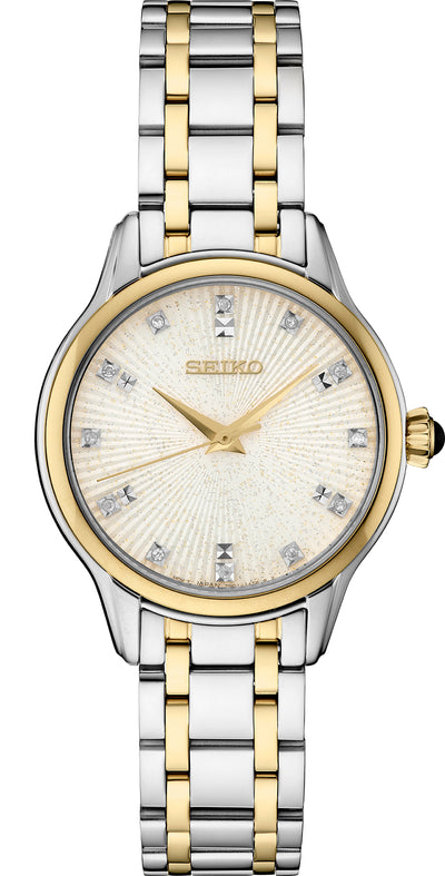Gents Seiko Two Tone Diamond Watch