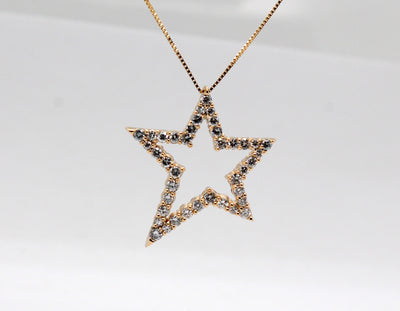 Estate 14KY 1.02 Cttw Diamond Star Pendant
