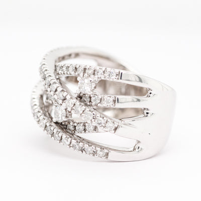 14KW .72 CTTW DIAMOND FASHION RING H-I1