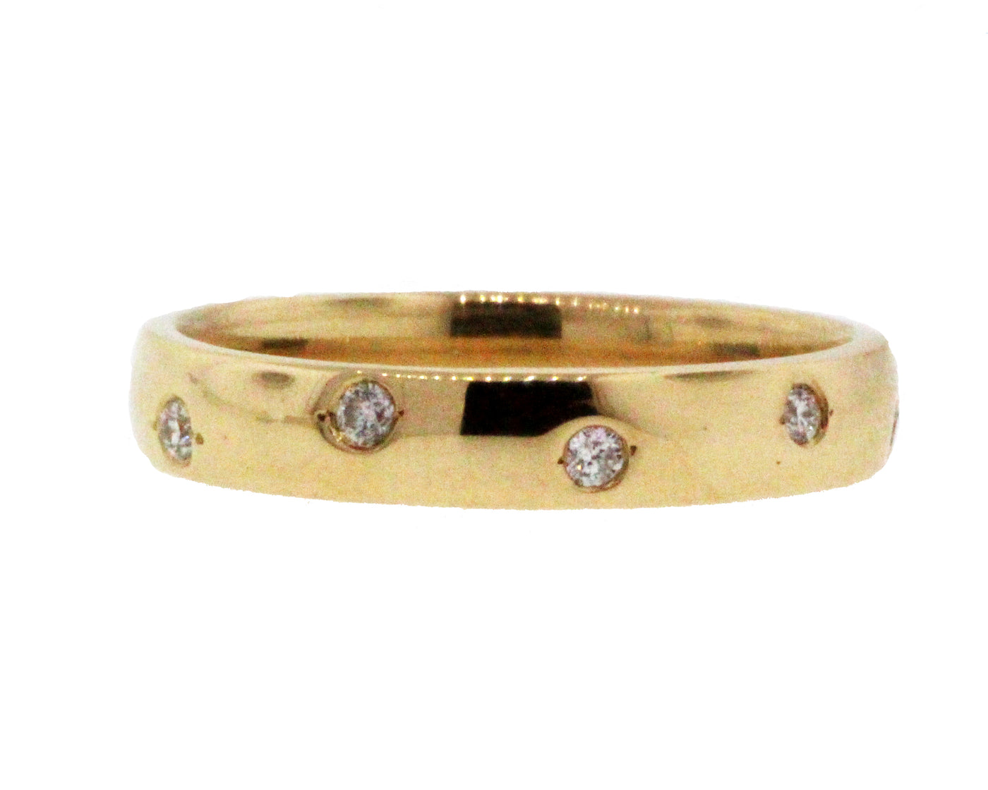 14KY .10CTTW DIAMOND BAND