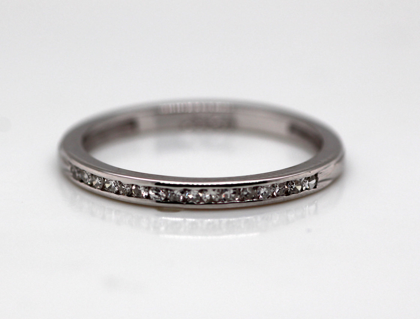 14KW .25 CTTW DIAMOND CHANNEL SET WEDDING BAND image