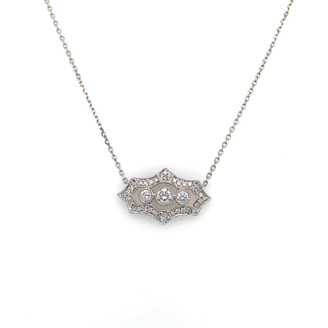 18KW .40 Cttw Diamond Necklace