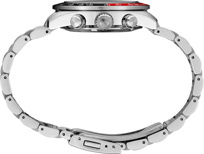 Gts Seiko Prospex Speedtimer solar chrono black dial black and red bez