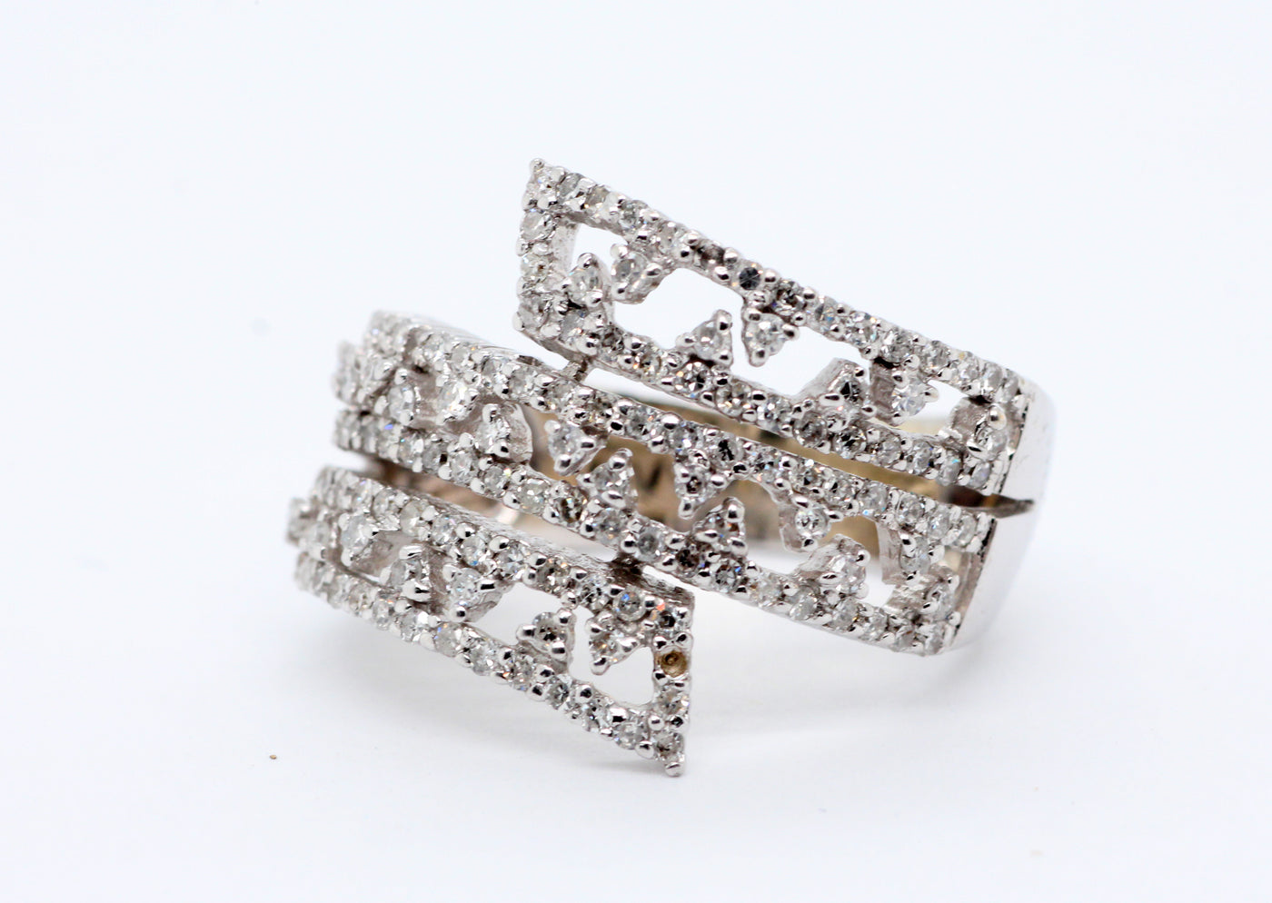 14Kw 1.01 CTTW Diamond Fashion Ring, HI-I1