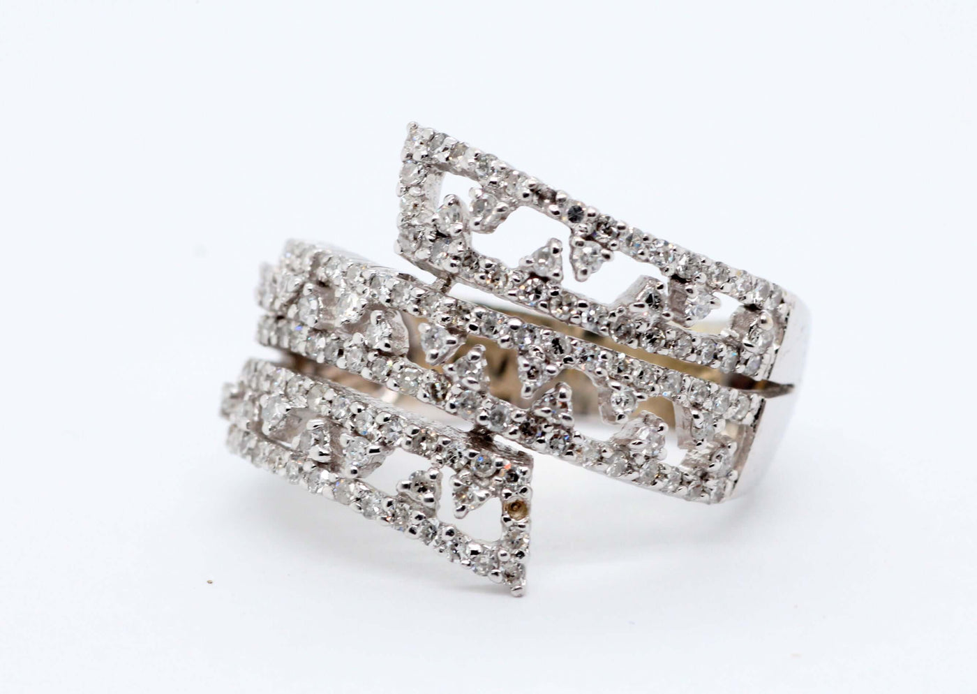 14Kw 1.01 CTTW Diamond Fashion Ring, HI-I1 image