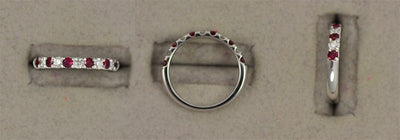 18KW .55 Cttw Ruby and Diamond Ring
