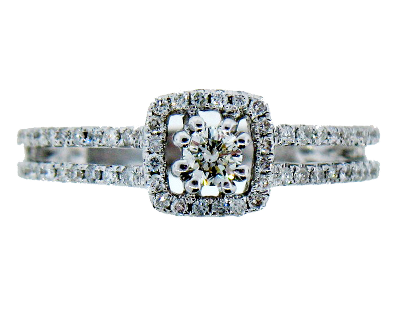14KW 3/4CTTW DIA BRIDAL RING