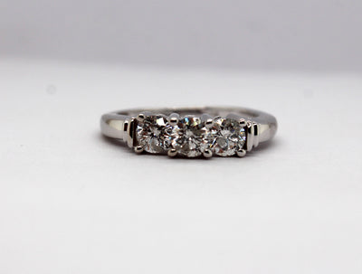 Estate 14KW 1.00 Cttw Diamond Engagement Ring