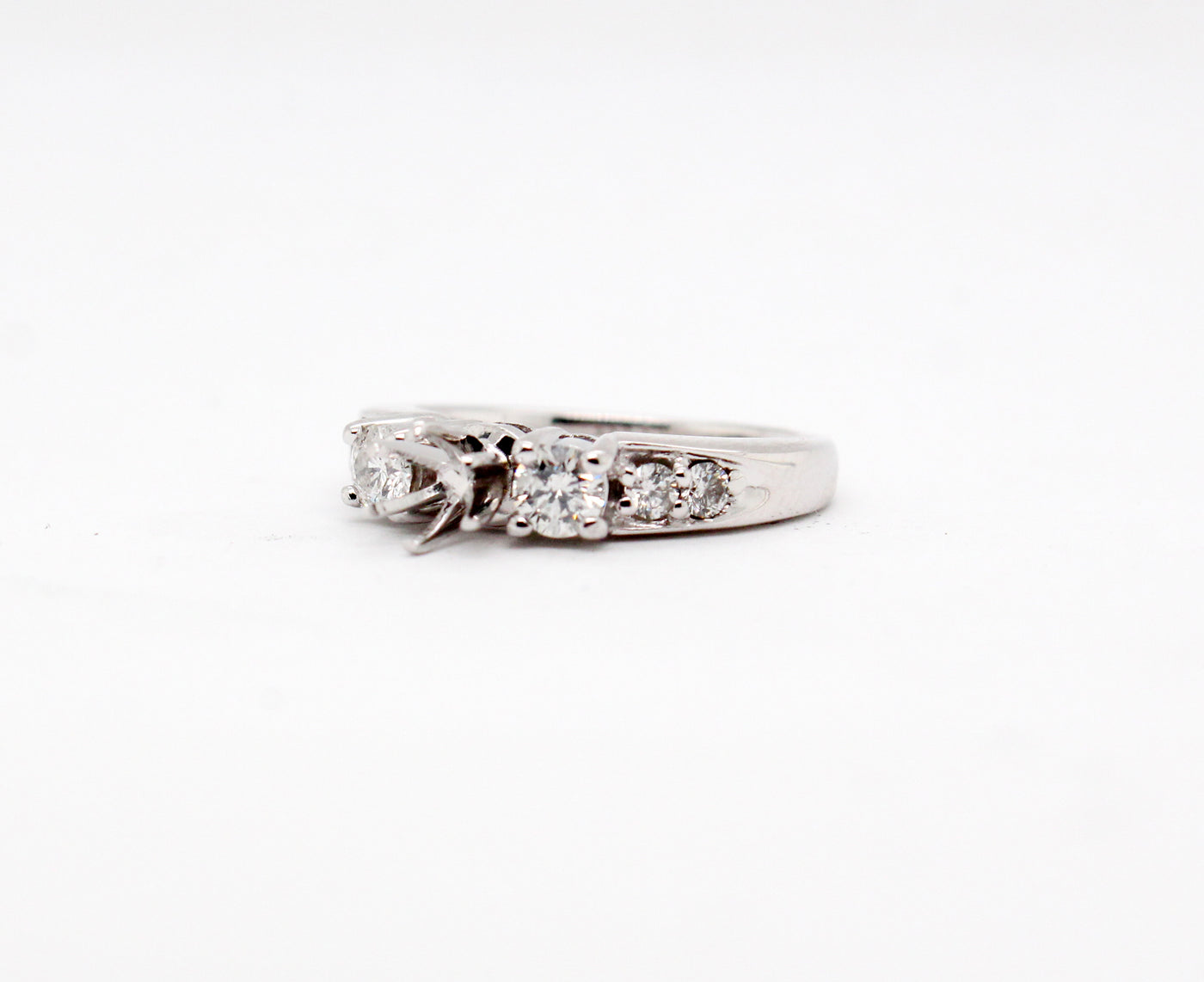 Estate 14KW .50 Cttw Diamond Semi Mount Ring