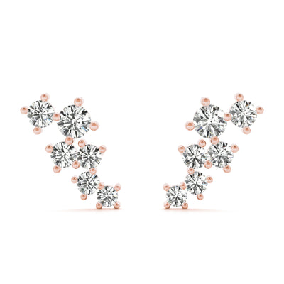 LAB GROWN DIAMOND FASHION EARRINGS ROUND