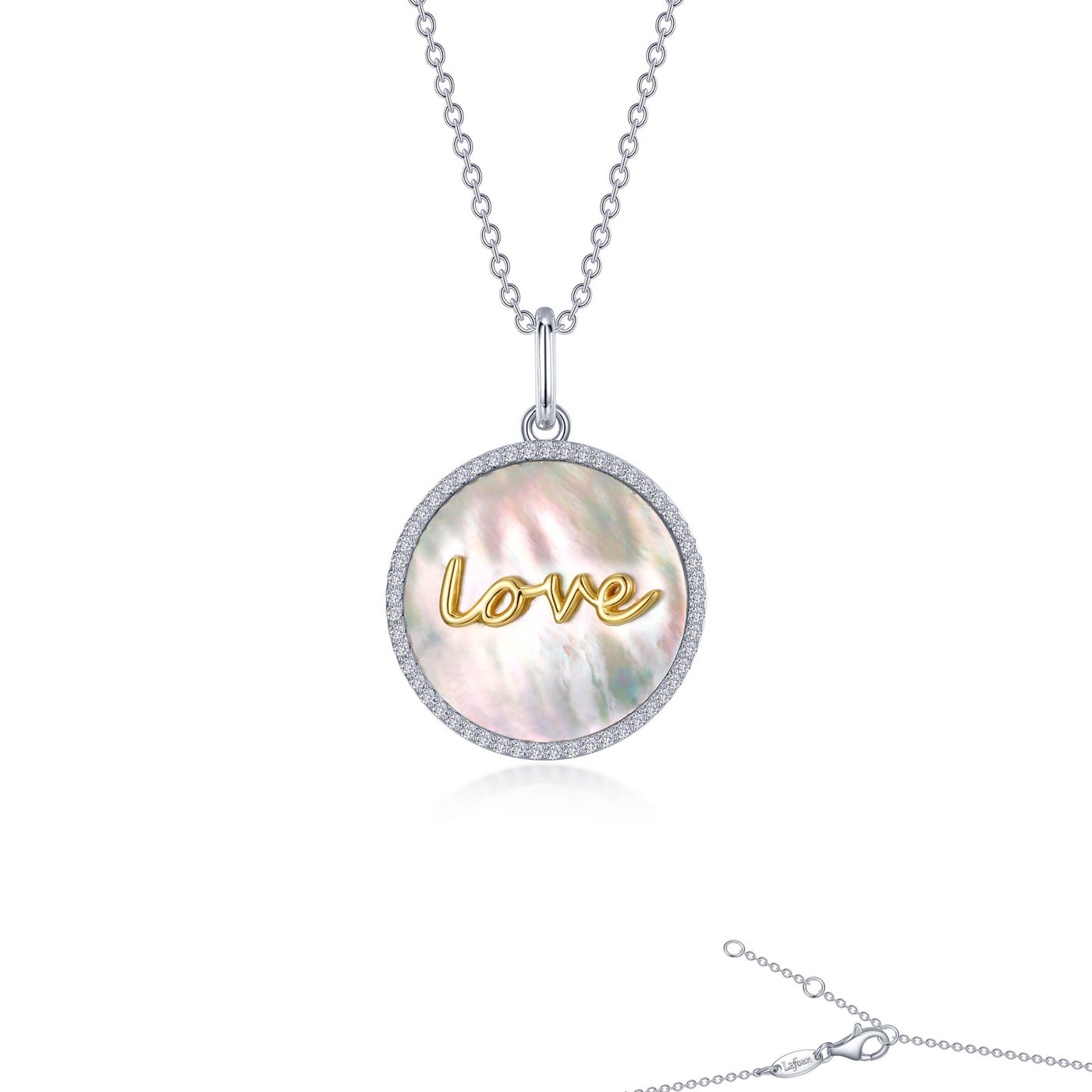 Mother of Pearl Love Necklace