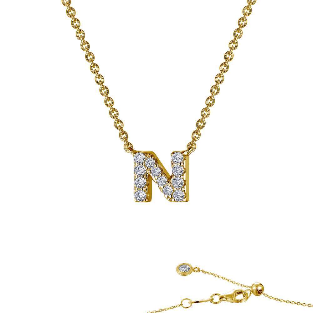 Letter N Pendant Necklace