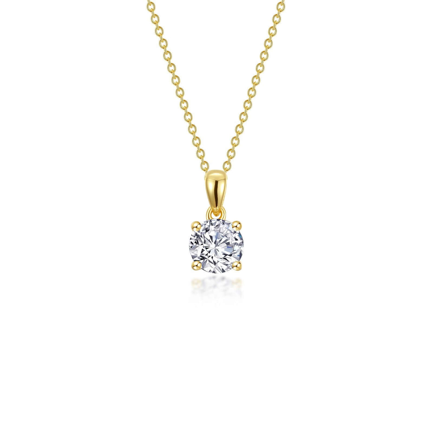 0.85 CTW 4-Prong Solitaire Necklace image